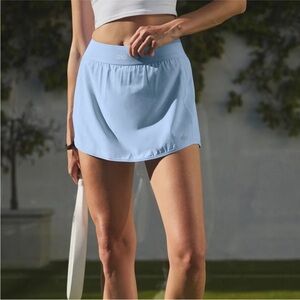 ALO Yoga Match Point Tennis Skirt Seashell Blue